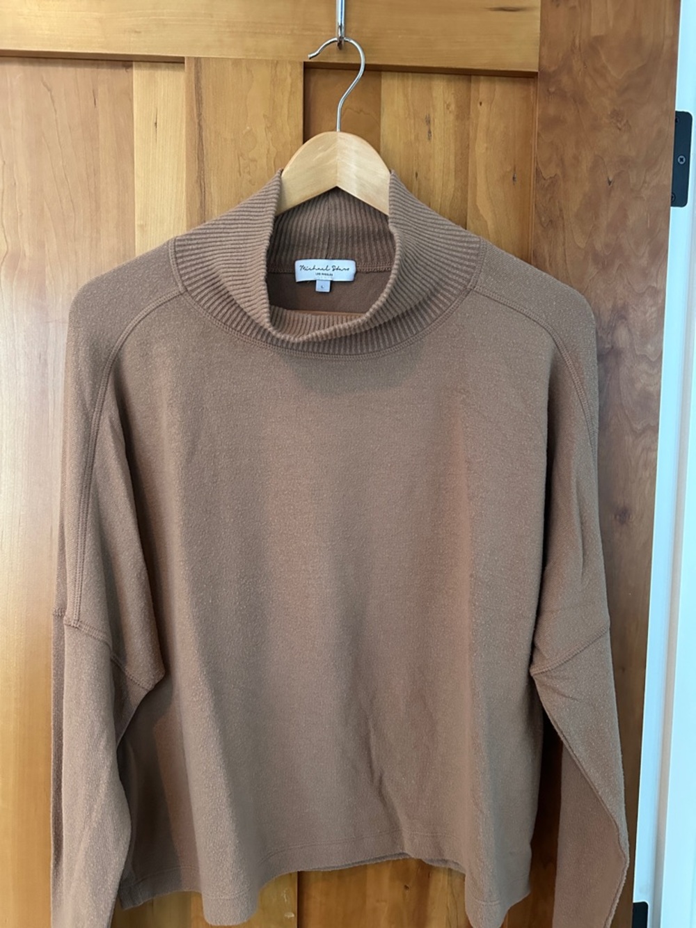 Michael Stars Camel Mock Neck Sweater - super soft & like NEW